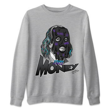 Air Jordan 6 Aqua Sneaker Match Tees Dirty Money Sneaker Tees AJ6 Aqua Sneaker Release Tees Unisex Shirts Heather Grey 2
