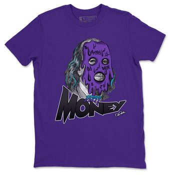 Air Jordan 6 Aqua Sneaker Match Tees Dirty Money Sneaker Tees AJ6 Aqua Sneaker Release Tees Unisex Shirts Purple 2