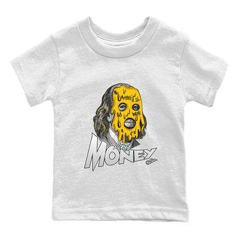 Air Jordan 6 Yellow Ochre shirt to match jordans Dirty Money sneaker tees AJ6 Yellow Ochre SNRT Sneaker Release Tees Baby Toddler White 2 T-Shirt
