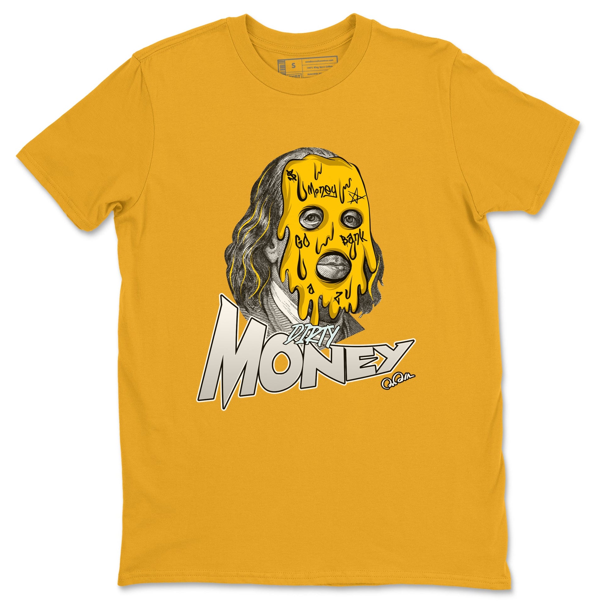 Air Jordan 6 Yellow Ochre shirt to match jordans Dirty Money sneaker tees AJ6 Yellow Ochre SNRT Sneaker Release Tees Unisex Gold 2 T-Shirt