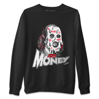 Air Jordan 7 Infrared Sneaker Match Tees Dirty Money Sneaker Tees AJ7 Infrared Sneaker Release Tees Unisex Shirts Black 2