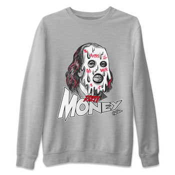 Air Jordan 7 Infrared Sneaker Match Tees Dirty Money Sneaker Tees AJ7 Infrared Sneaker Release Tees Unisex Shirts Heather Grey 2