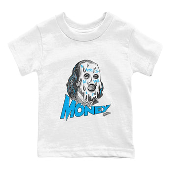 9s Powder Blue shirt to match jordans Dirty Money sneaker tees Air Jordan 9 Powder Blue SNRT sneaker release tees baby toddler White 2 cotton Shirt