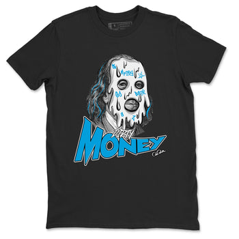 9s Powder Blue shirt to match jordans Dirty Money sneaker tees Air Jordan 9 Powder Blue SNRT Sneaker Release Tees unisex cotton Black 2 crew neck shirt