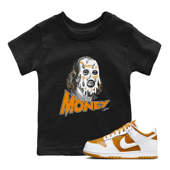 Dunk Dark Curry shirt to match jordans Dirty Money sneaker tees AJ1 Low Dark Curry SNRT sneaker release tees baby toddler Black 1 cotton Shirt