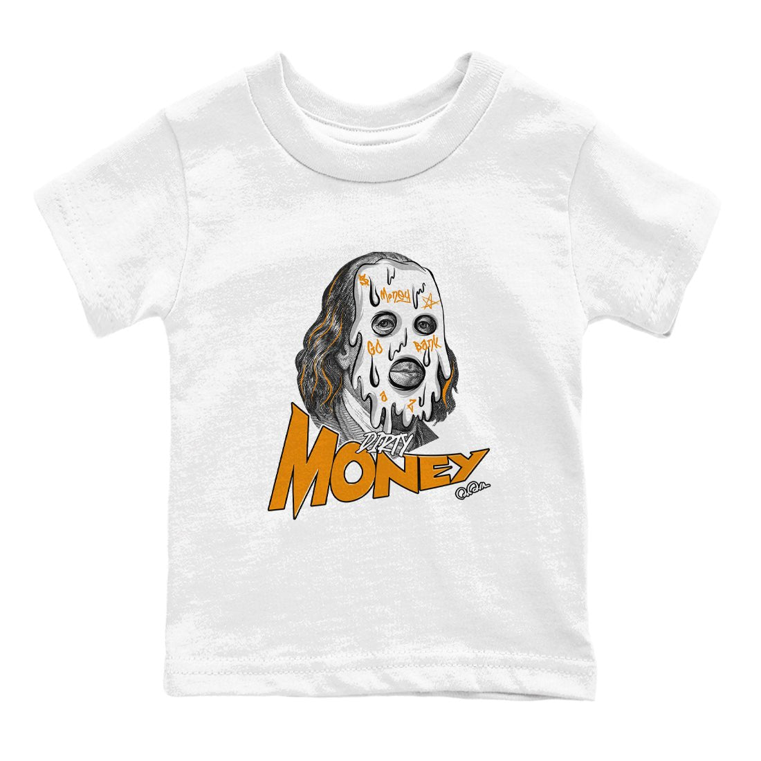 Dunk Dark Curry shirt to match jordans Dirty Money sneaker tees AJ1 Low Dark Curry SNRT sneaker release tees baby toddler White 2 cotton Shirt