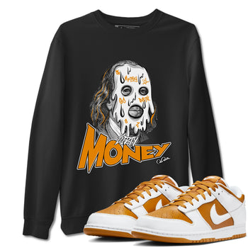 Dunk Dark Curry shirt to match jordans Dirty Money sneaker tees AJ1 Low Dark Curry SNRT Sneaker Release Tees unisex cotton Black 1 crew neck shirt
