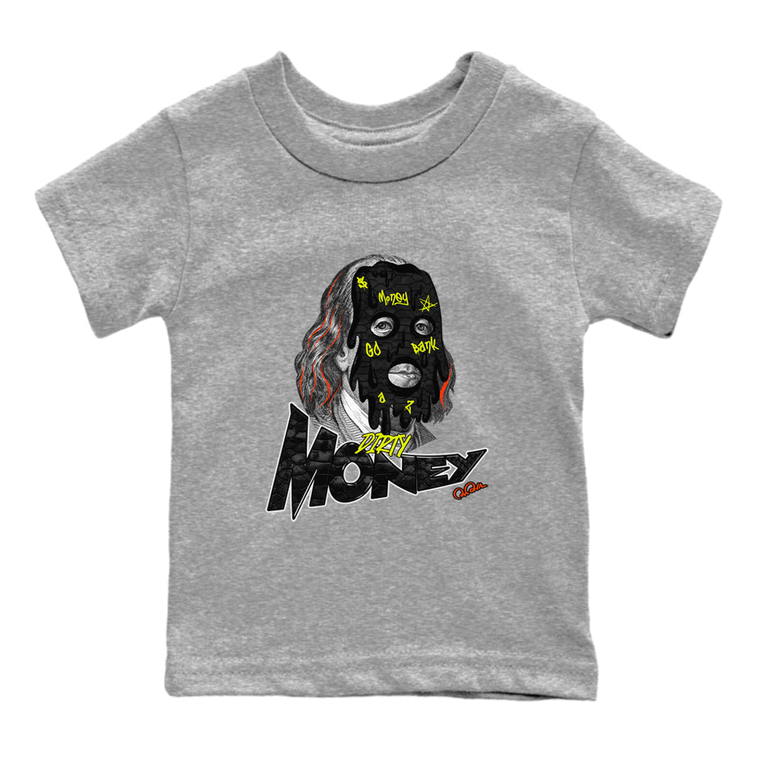 Dunk Mid Premium shirt to match jordans Dirty Money sneaker tees halloween horror nights Nike Dunk Halloween SNRT Sneaker Release Tees Baby Toddler Heather Grey 2 T-Shirt