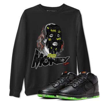 Dunk Mid Premium shirt to match jordans Dirty Money sneaker tees halloween horror nights Nike Dunk Halloween SNRT Sneaker Release Tees Unisex Black 1 T-Shirt
