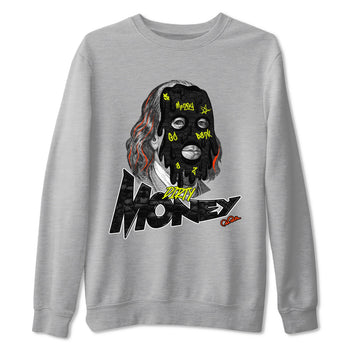 Dunk Mid Premium shirt to match jordans Dirty Money sneaker tees halloween horror nights Nike Dunk Halloween SNRT Sneaker Release Tees Unisex Heather Grey 2 T-Shirt