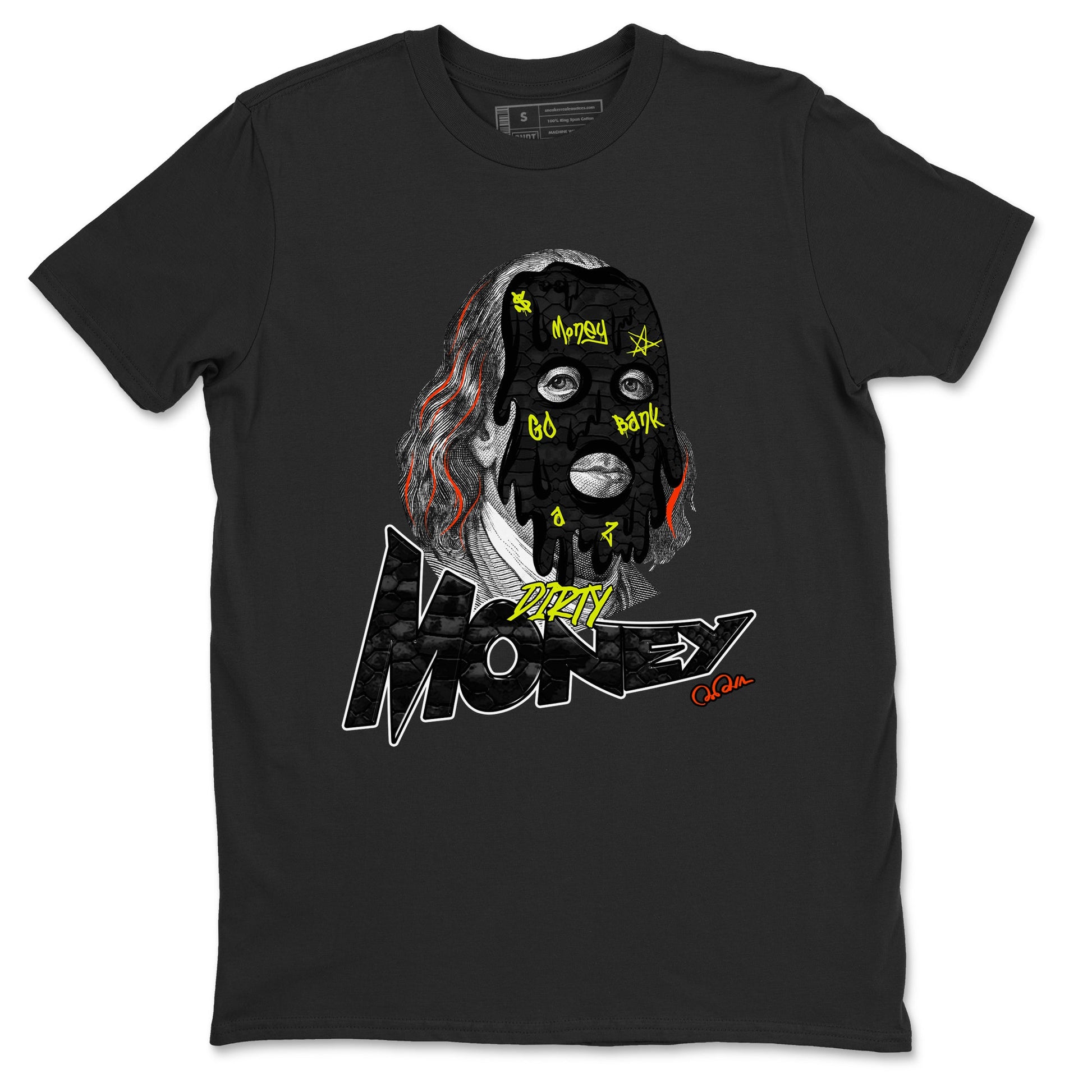 Dunk Mid Premium shirt to match jordans Dirty Money sneaker tees halloween horror nights Nike Dunk Halloween SNRT Sneaker Release Tees Unisex Black 2 T-Shirt
