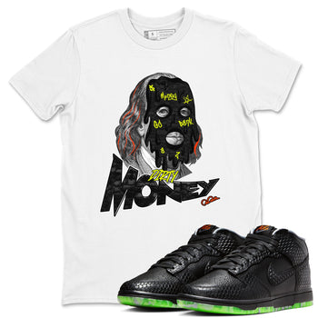 Dunk Mid Premium shirt to match jordans Dirty Money sneaker tees halloween horror nights Nike Dunk Halloween SNRT Sneaker Release Tees Unisex White 1 T-Shirt