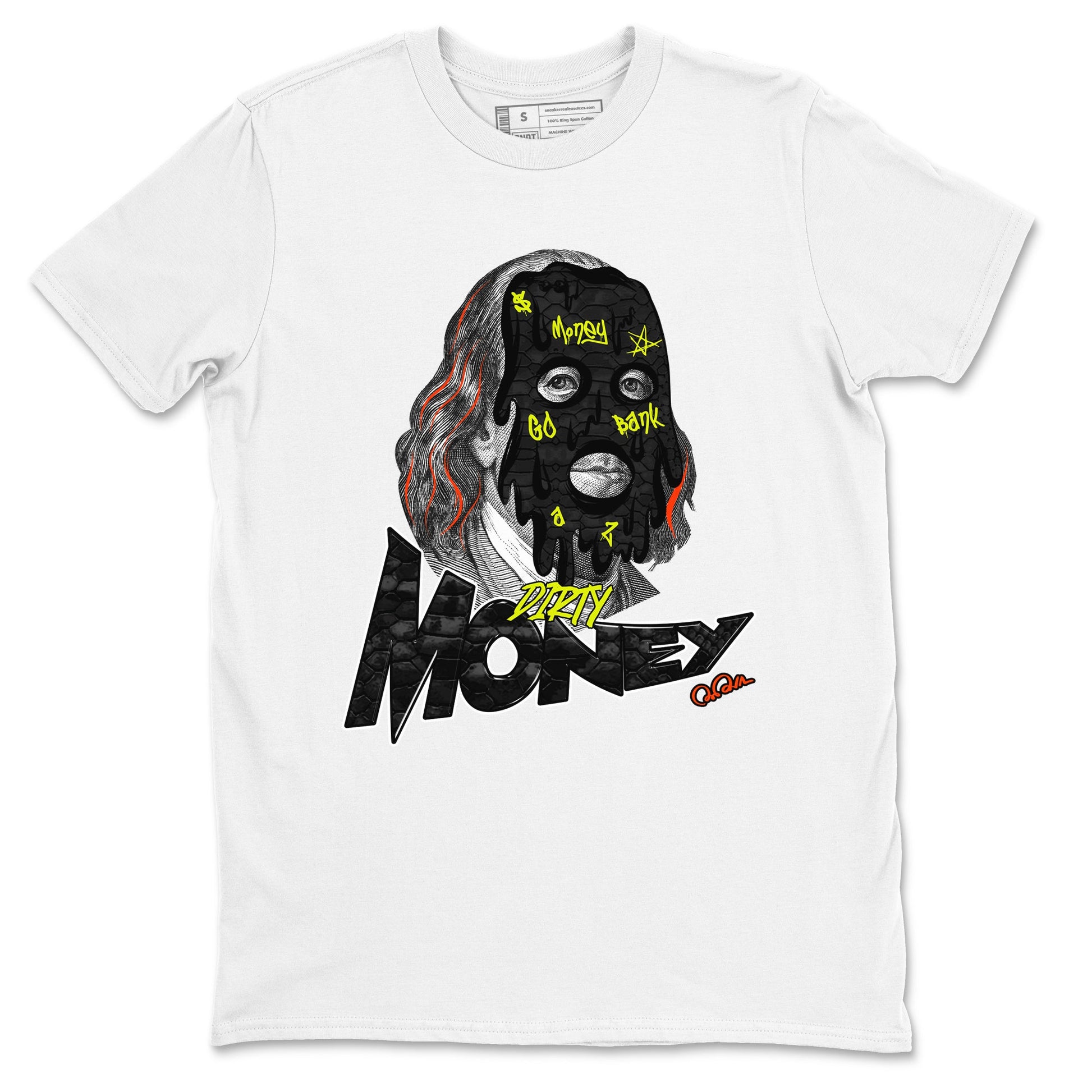 Dunk Mid Premium shirt to match jordans Dirty Money sneaker tees halloween horror nights Nike Dunk Halloween SNRT Sneaker Release Tees Unisex White 2 T-Shirt