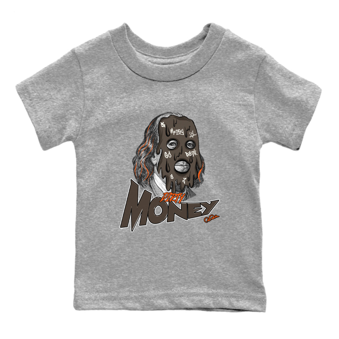 Dunk Red Panda shirt to match jordans Dirty Money sneaker tees Nike Dunk LowRed Panda SNRT Sneaker Release Tees Baby Toddler Heather Grey 2 T-Shirt