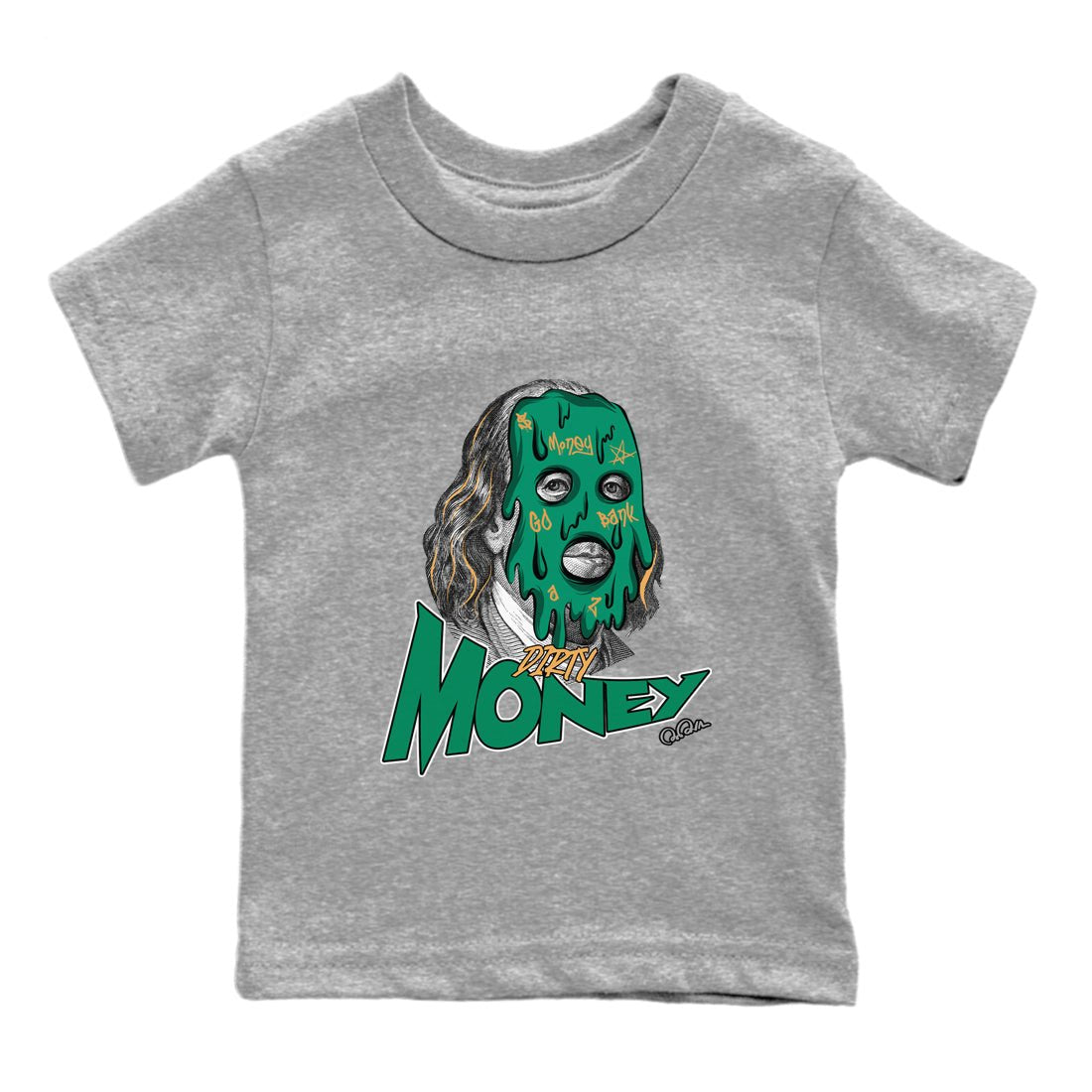 Samba Collegiate Green Gum shirt to match jordans Dirty Money sneaker tees Adidas Green Gum SNRT Sneaker Release Tees Baby Toddler Heather Grey 2 T-Shirt