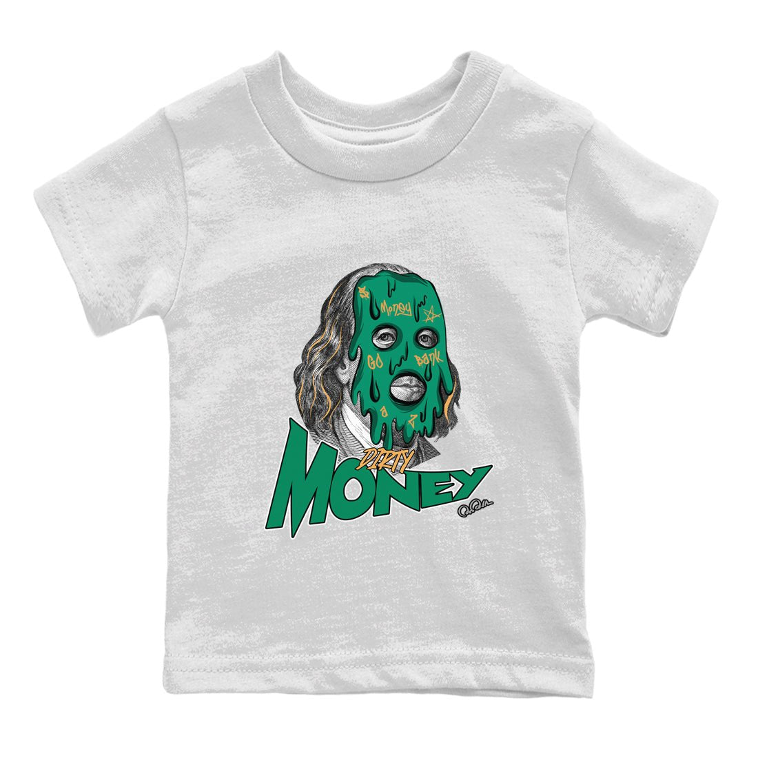 Samba Collegiate Green Gum shirt to match jordans Dirty Money sneaker tees Adidas Green Gum SNRT Sneaker Release Tees Baby Toddler White 2 T-Shirt