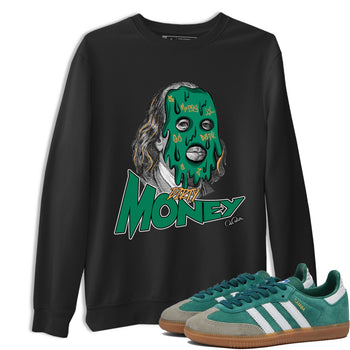 Samba Collegiate Green Gum shirt to match jordans Dirty Money sneaker tees Adidas Green Gum SNRT Sneaker Release Tees Unisex Black 1 T-Shirt