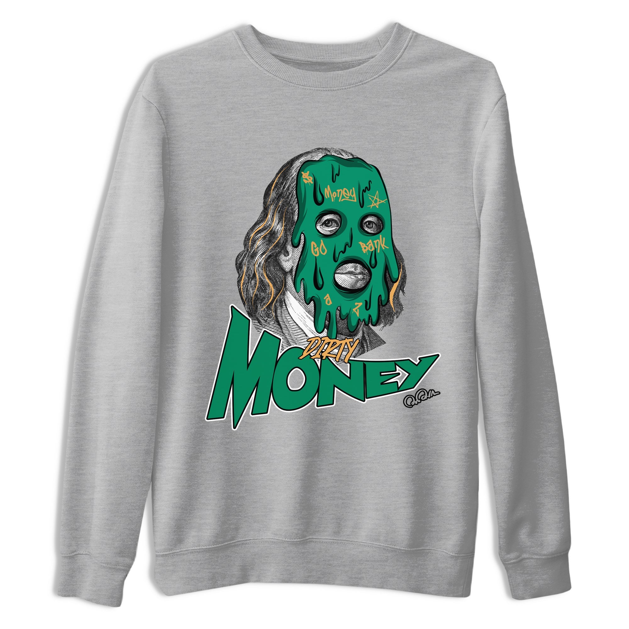 Samba Collegiate Green Gum shirt to match jordans Dirty Money sneaker tees Adidas Green Gum SNRT Sneaker Release Tees Unisex Heather Grey 2 T-Shirt