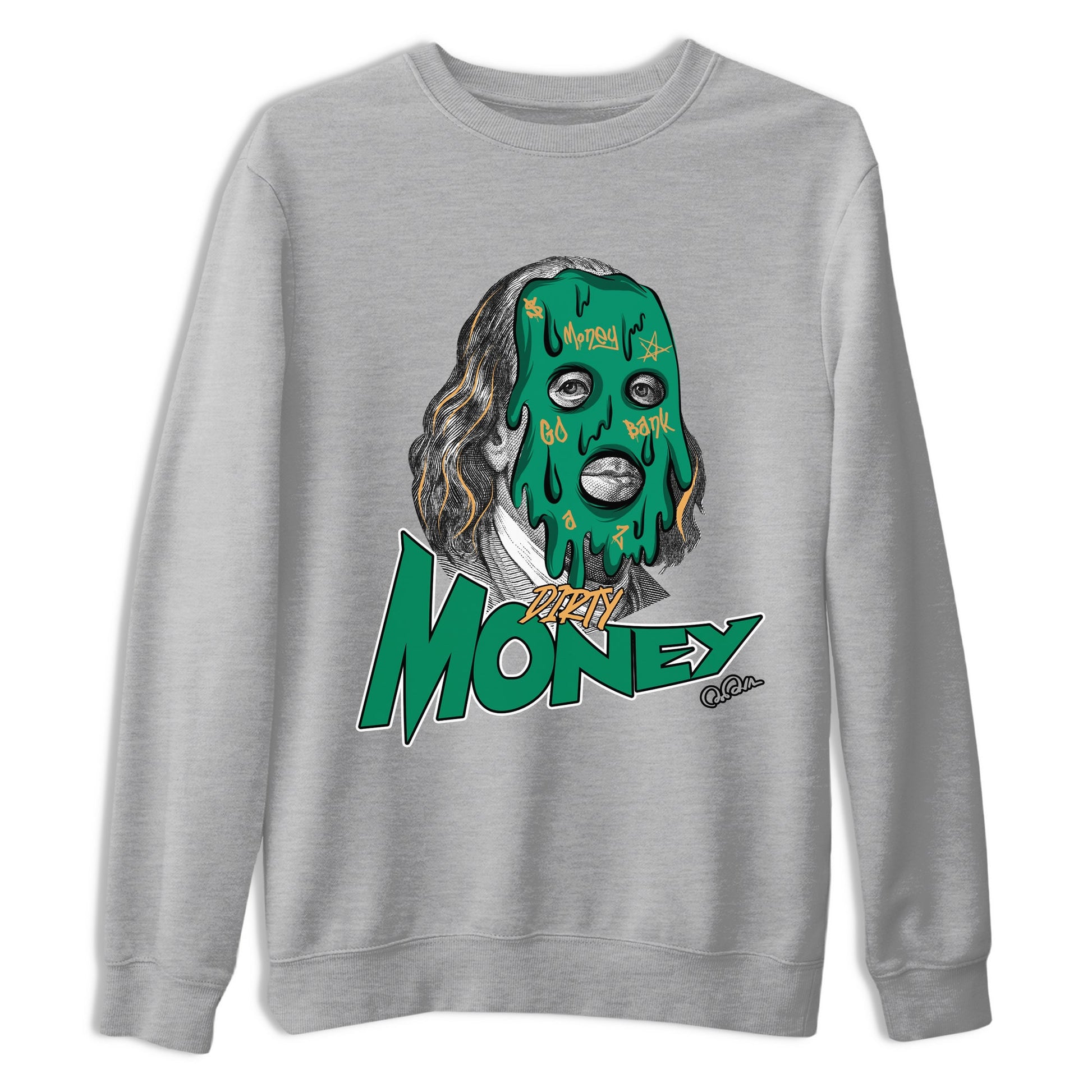 Samba Collegiate Green Gum shirt to match jordans Dirty Money sneaker tees Adidas Green Gum SNRT Sneaker Release Tees Unisex Heather Grey 2 T-Shirt