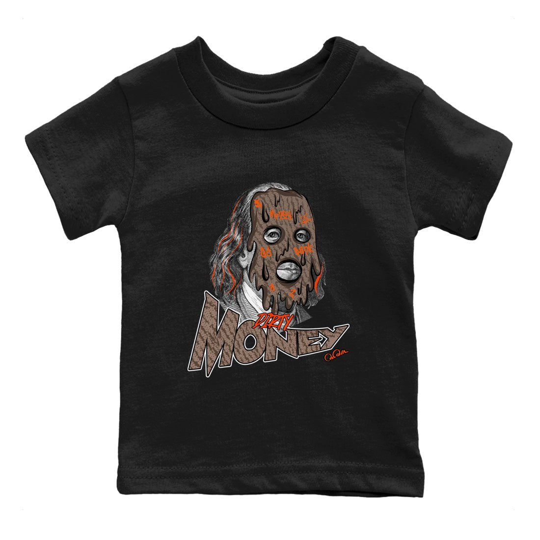 Yeezy 350 Carbon Beluga shirt to match jordans Dirty Money sneaker tees Adidas Yeezy Boost 350 Carbon Beluga SNRT Sneaker Release Tees Baby Toddler Black 2 T-Shirt
