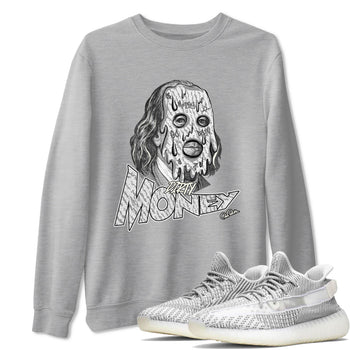 Yeezy 350 Static shirt to match jordans Dirty Money sneaker tees Adidas Yeezy 350 Static SNRT Sneaker Release Tees Unisex Heather Grey 1 T-Shirt