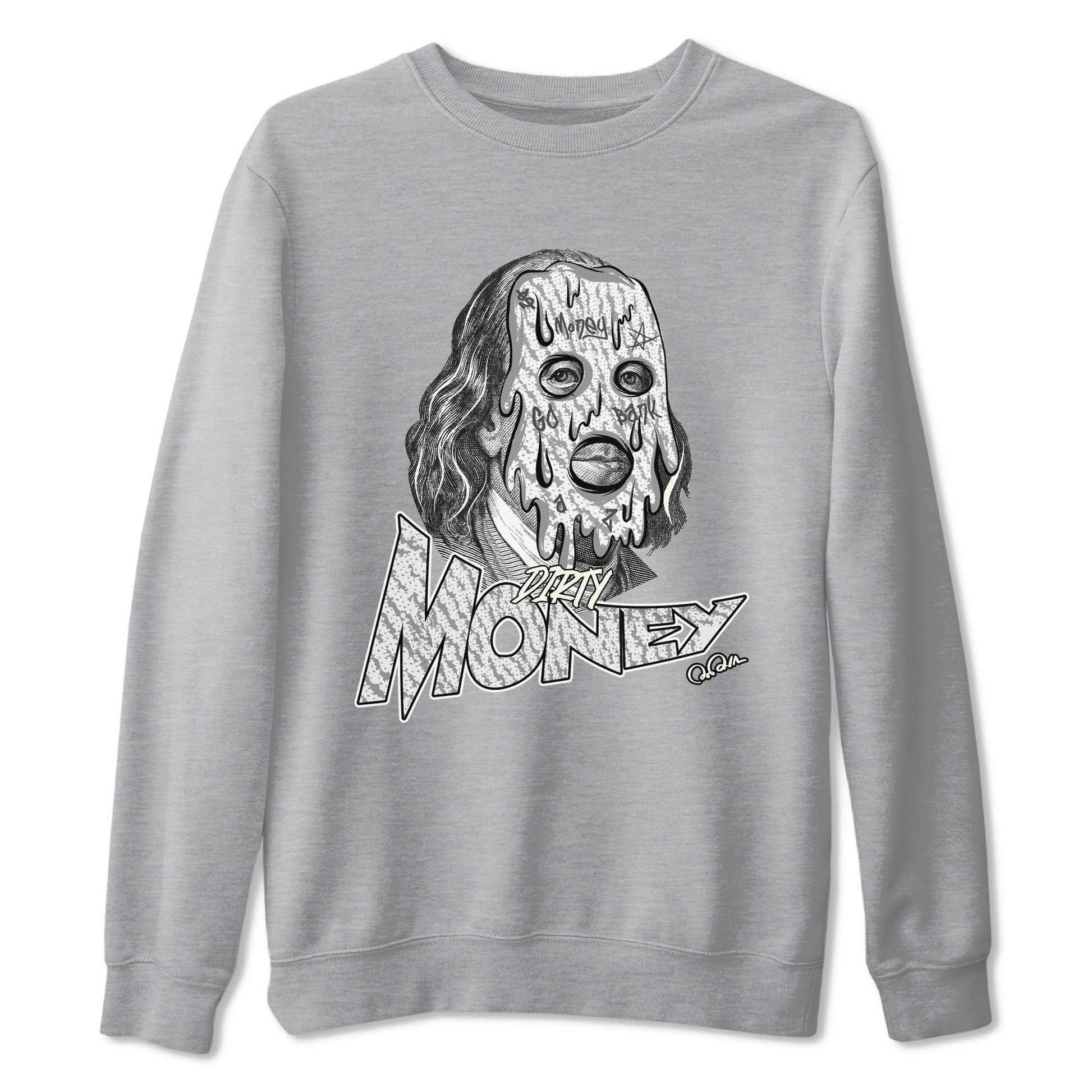 Yeezy 350 Static shirt to match jordans Dirty Money sneaker tees Adidas Yeezy 350 Static SNRT Sneaker Release Tees Unisex Heather Grey 2 T-Shirt