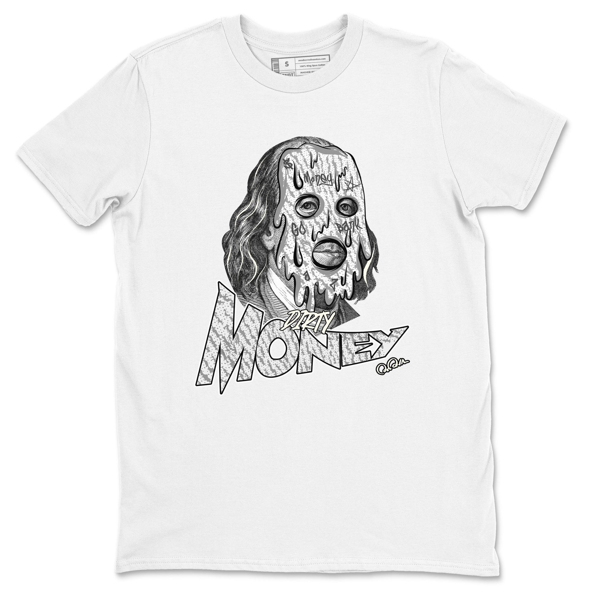Yeezy 350 Static shirt to match jordans Dirty Money sneaker tees Adidas Yeezy 350 Static SNRT Sneaker Release Tees Unisex White 2 T-Shirt