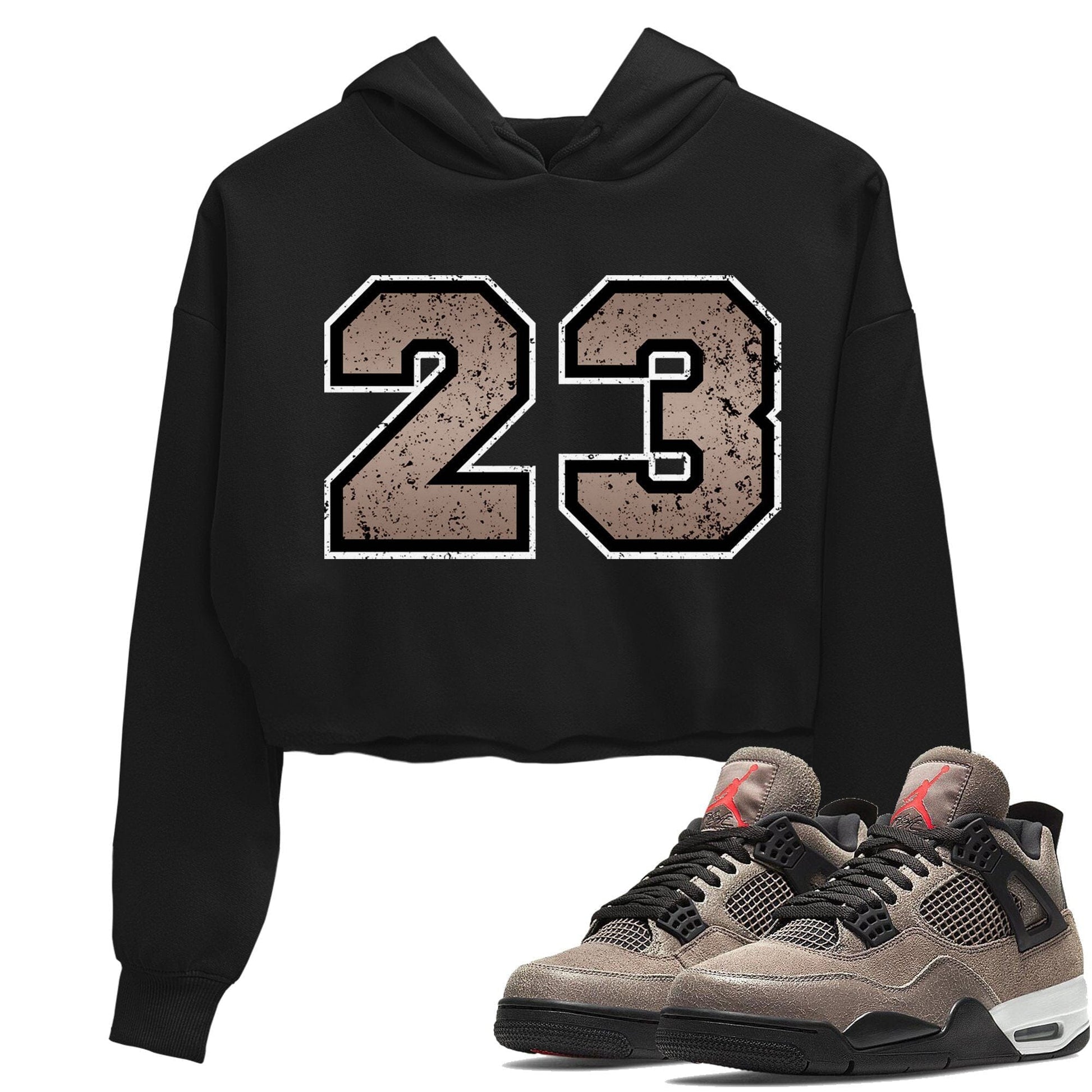 Jordan 4 Taupe Haze Sneaker Match Tees Distressed 23 Sneaker Tees Jordan 4 Taupe Haze Sneaker Release Tees Women's Shirts