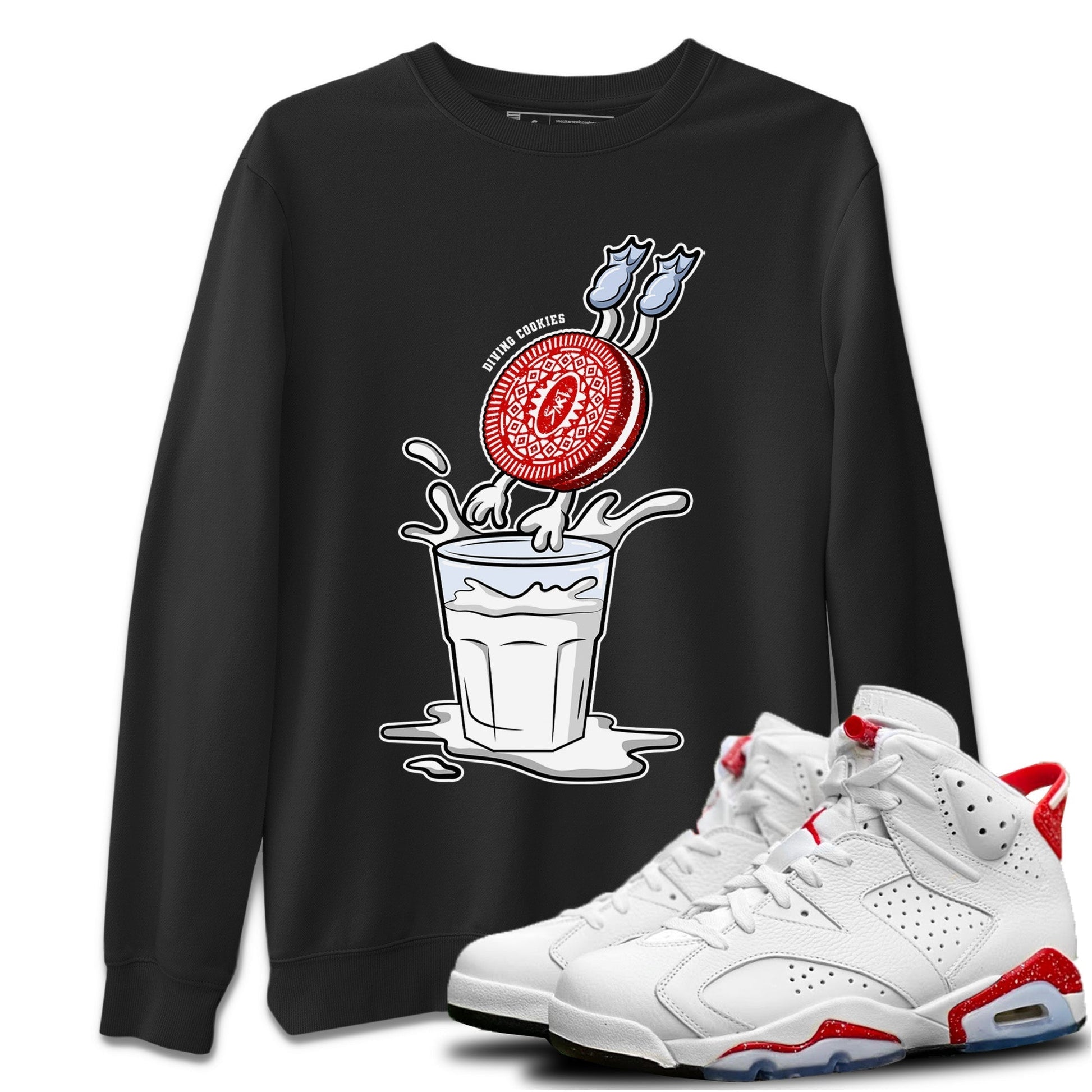 Jordan 6 Red Velvet Cookies Sneaker Match Tees Diving Cookies Sneaker Tees Jordan 6 Red Velvet Cookies Sneaker Release Tees Unisex Shirts