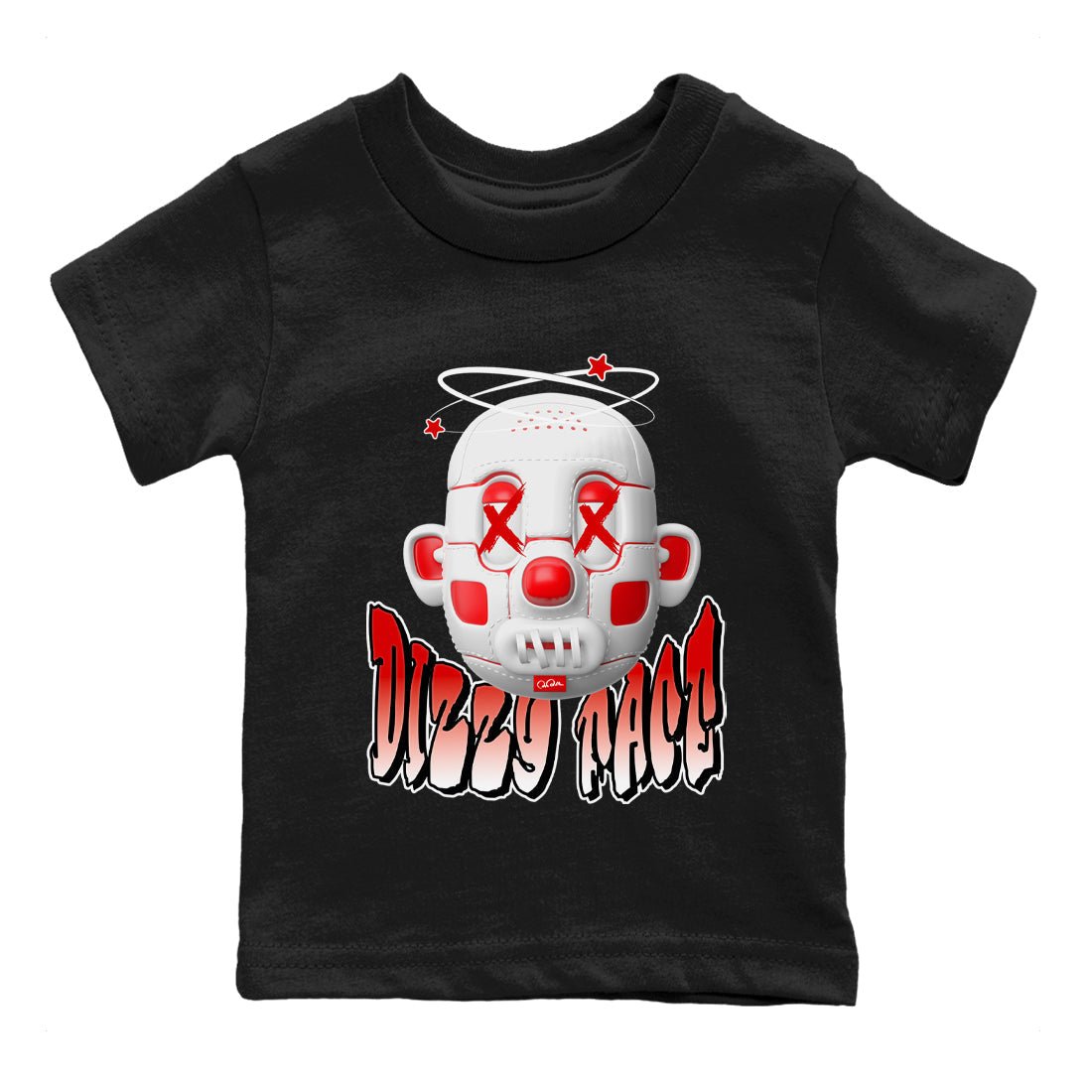 Jordan 1 Low University Red shirt to match jordans Dizzy Face sneakertees AJ1 Low University Red SNRT Sneaker Release Tees Baby Toddler Black 2 T-Shirt