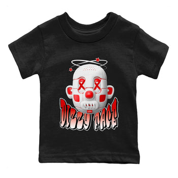 Jordan 1 Low University Red shirt to match jordans Dizzy Face sneakertees AJ1 Low University Red SNRT Sneaker Release Tees Baby Toddler Black 2 T-Shirt
