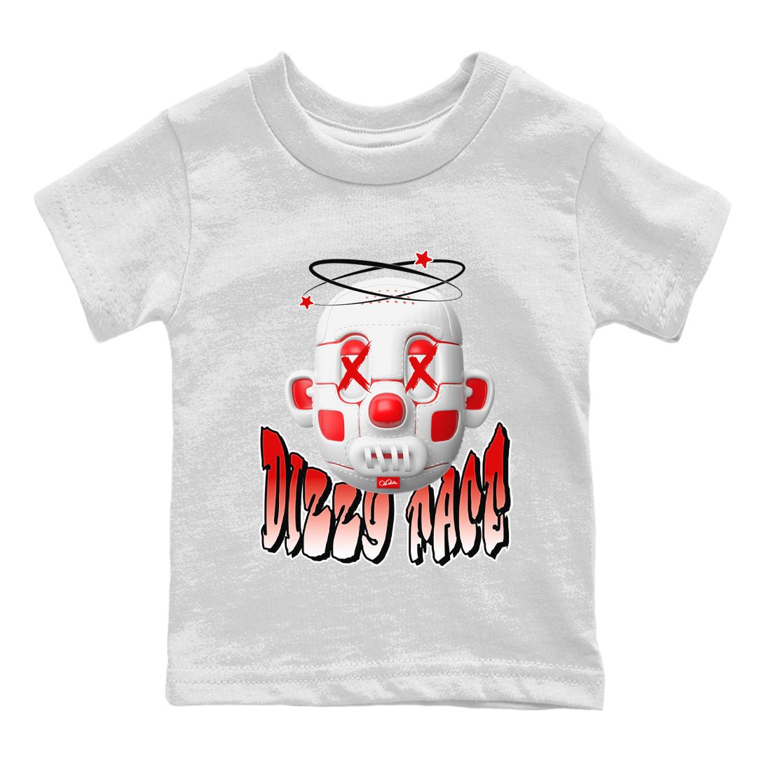 Jordan 1 Low University Red shirt to match jordans Dizzy Face sneakertees AJ1 Low University Red SNRT Sneaker Release Tees Baby Toddler White 2 T-Shirt