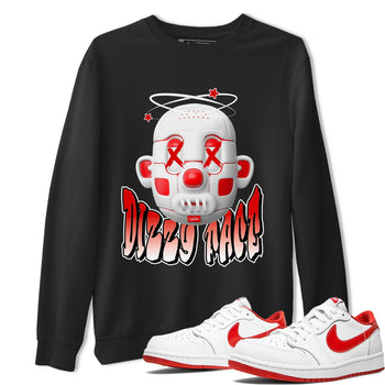 Dizzy Face SNRT Sneaker Tee - Air Jordan 1 University Red - SNRT Sneaker Tee