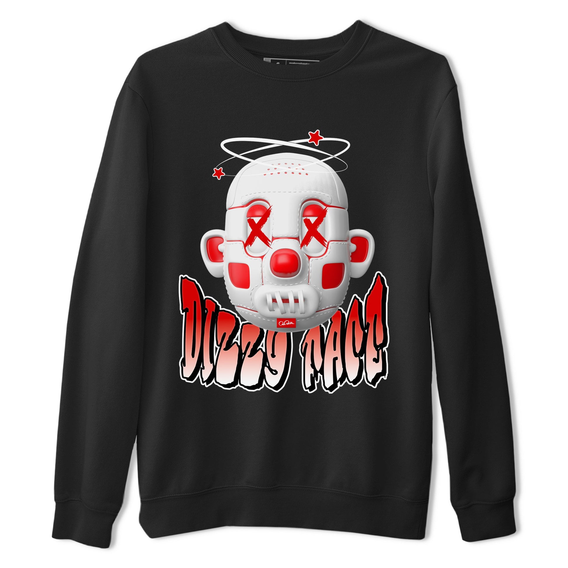 Jordan 1 Low University Red shirt to match jordans Dizzy Face sneakertees AJ1 Low University Red SNRT Sneaker Release Tees Unisex Black 2 T-Shirt