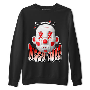 Jordan 1 Low University Red shirt to match jordans Dizzy Face sneakertees AJ1 Low University Red SNRT Sneaker Release Tees Unisex Black 2 T-Shirt