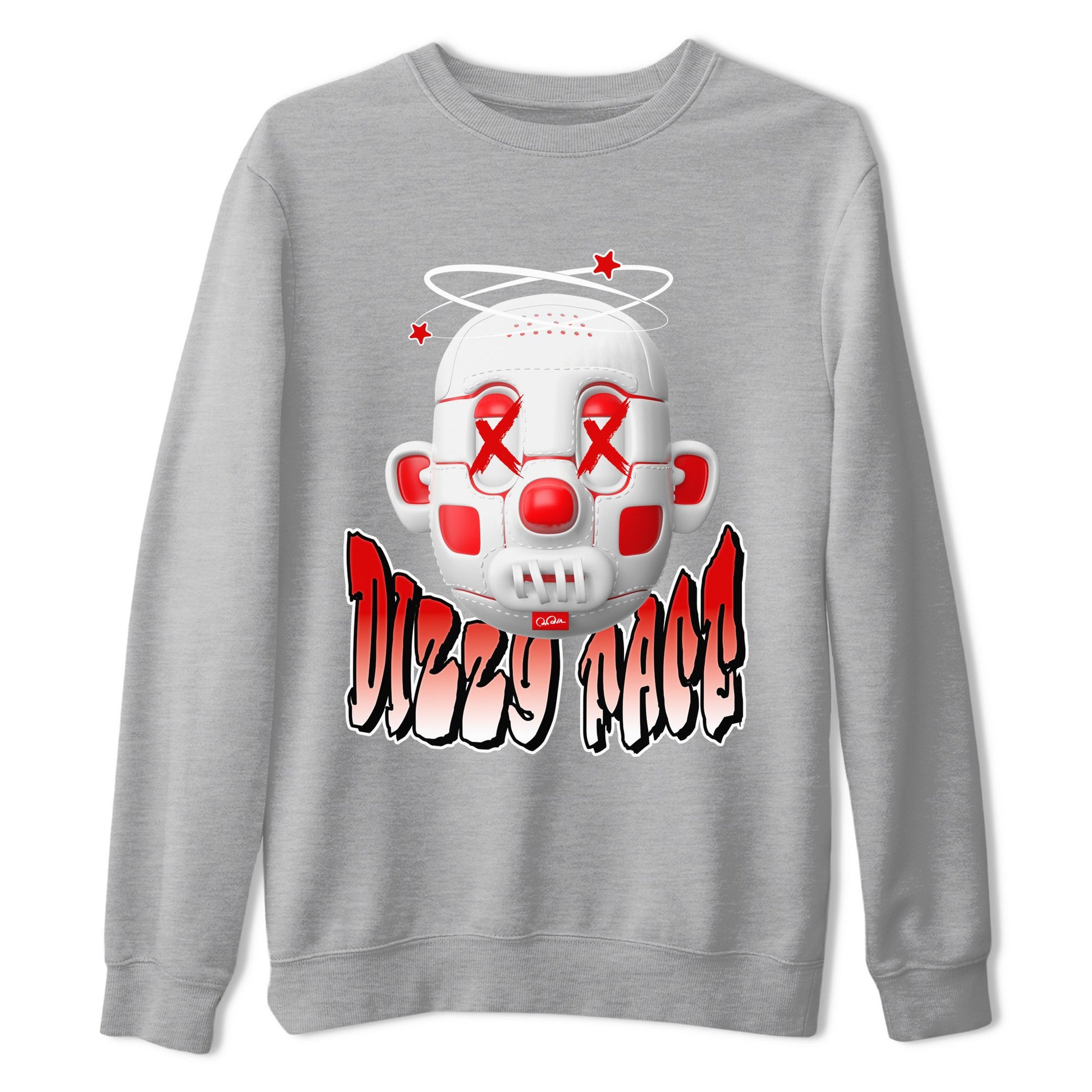 Jordan 1 Low University Red shirt to match jordans Dizzy Face sneakertees AJ1 Low University Red SNRT Sneaker Release Tees Unisex Heather Grey 2 T-Shirt