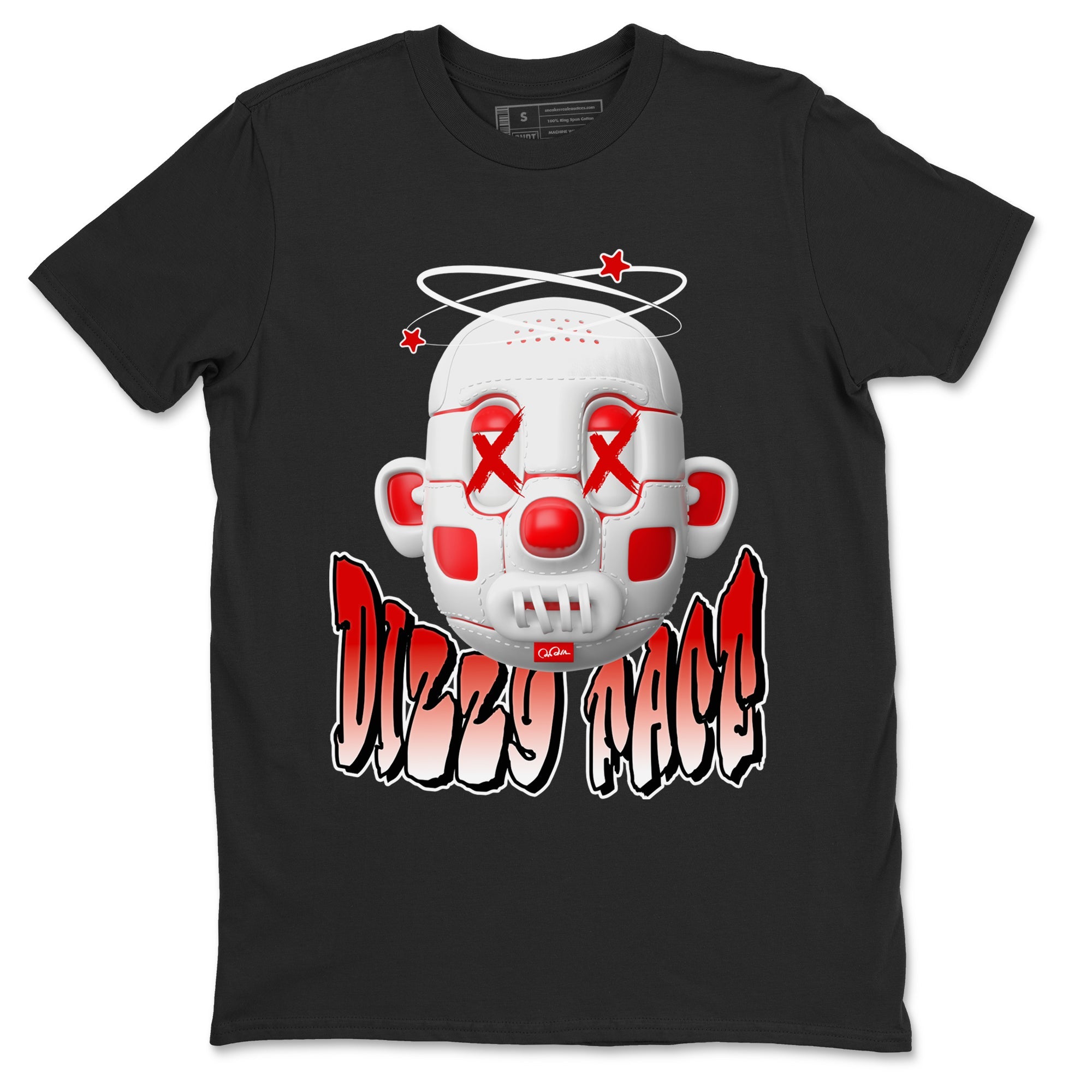 Jordan 1 Low University Red shirt to match jordans Dizzy Face sneakertees AJ1 Low University Red SNRT Sneaker Release Tees Unisex Black 2 T-Shirt
