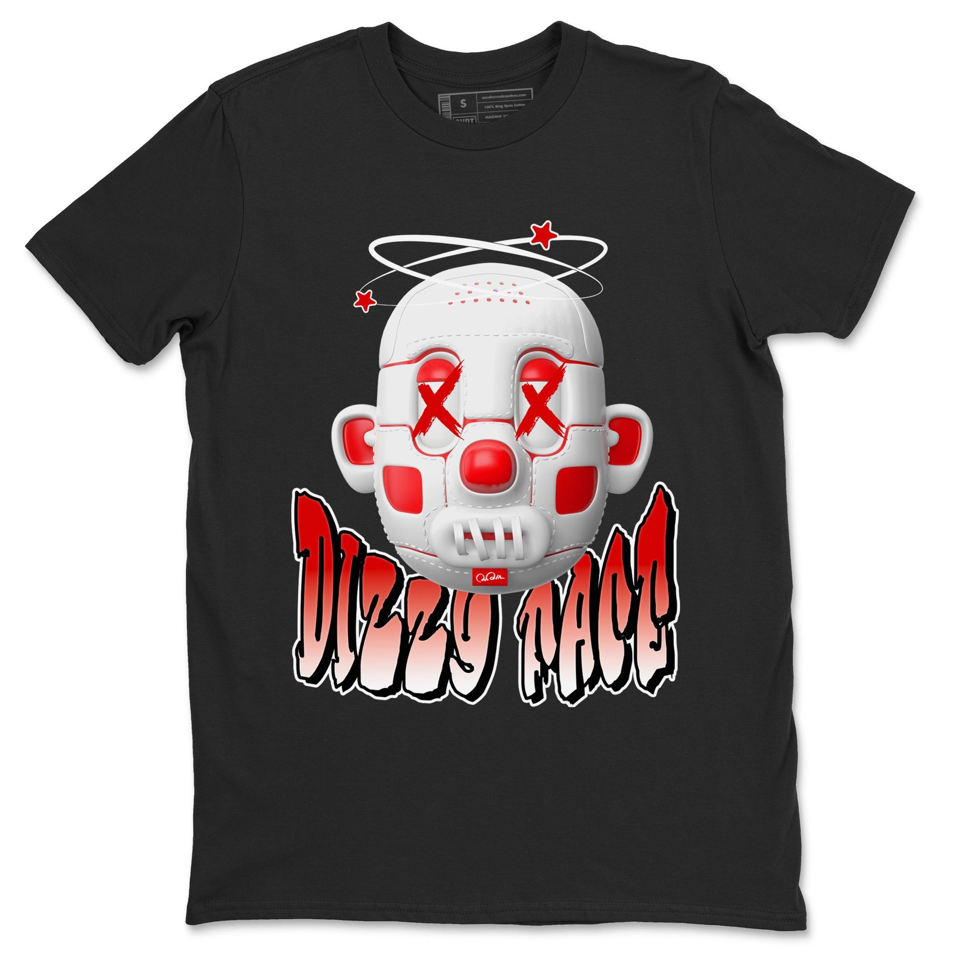 Jordan 1 Low University Red shirt to match jordans Dizzy Face sneakertees AJ1 Low University Red SNRT Sneaker Release Tees Unisex Black 2 T-Shirt