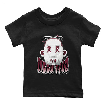 Air Jordan 1 Metallic Burgundy shirt to match jordans Dizzy Face sneaker tees AJ1 Metallic Burgundy SNRT Sneaker Release Tees Baby Toddler Black 2 T-Shirt