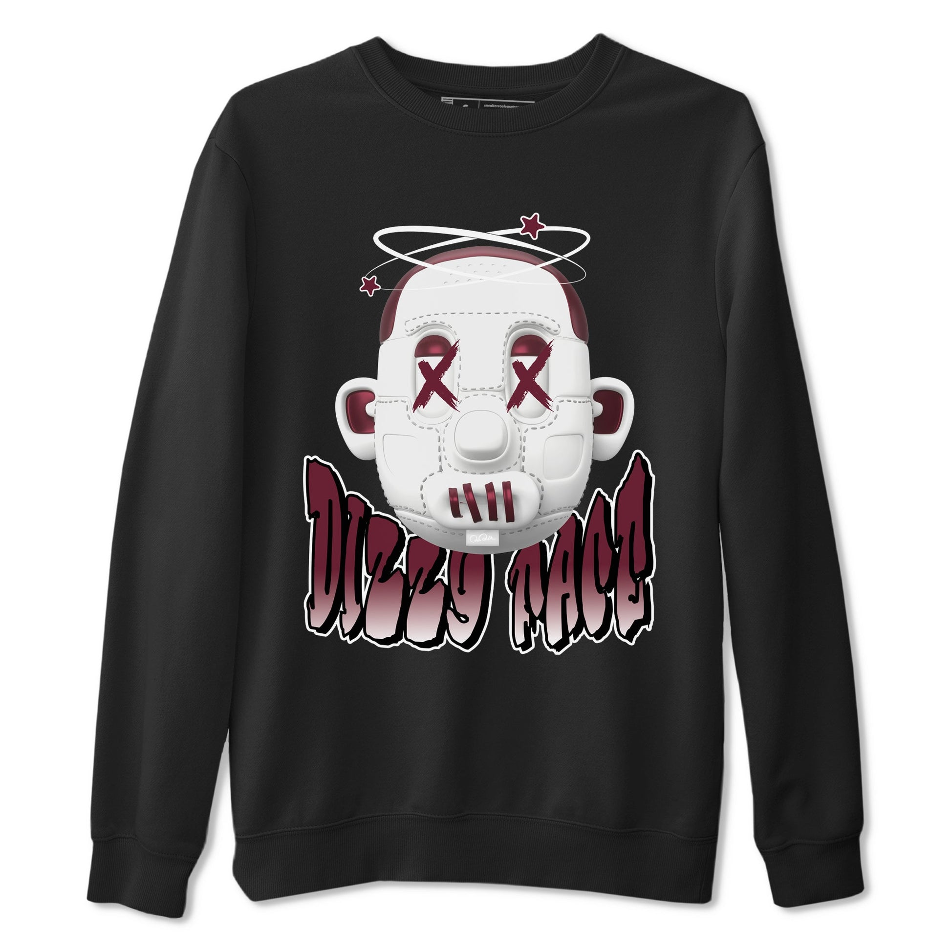 Air Jordan 1 Metallic Burgundy shirt to match jordans Dizzy Face sneaker tees AJ1 Metallic Burgundy SNRT Sneaker Release Tees Unisex Black 2 T-Shirt