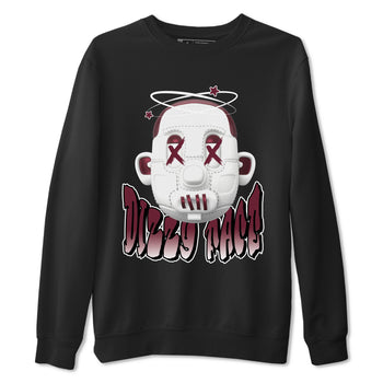 Air Jordan 1 Metallic Burgundy shirt to match jordans Dizzy Face sneaker tees AJ1 Metallic Burgundy SNRT Sneaker Release Tees Unisex Black 2 T-Shirt