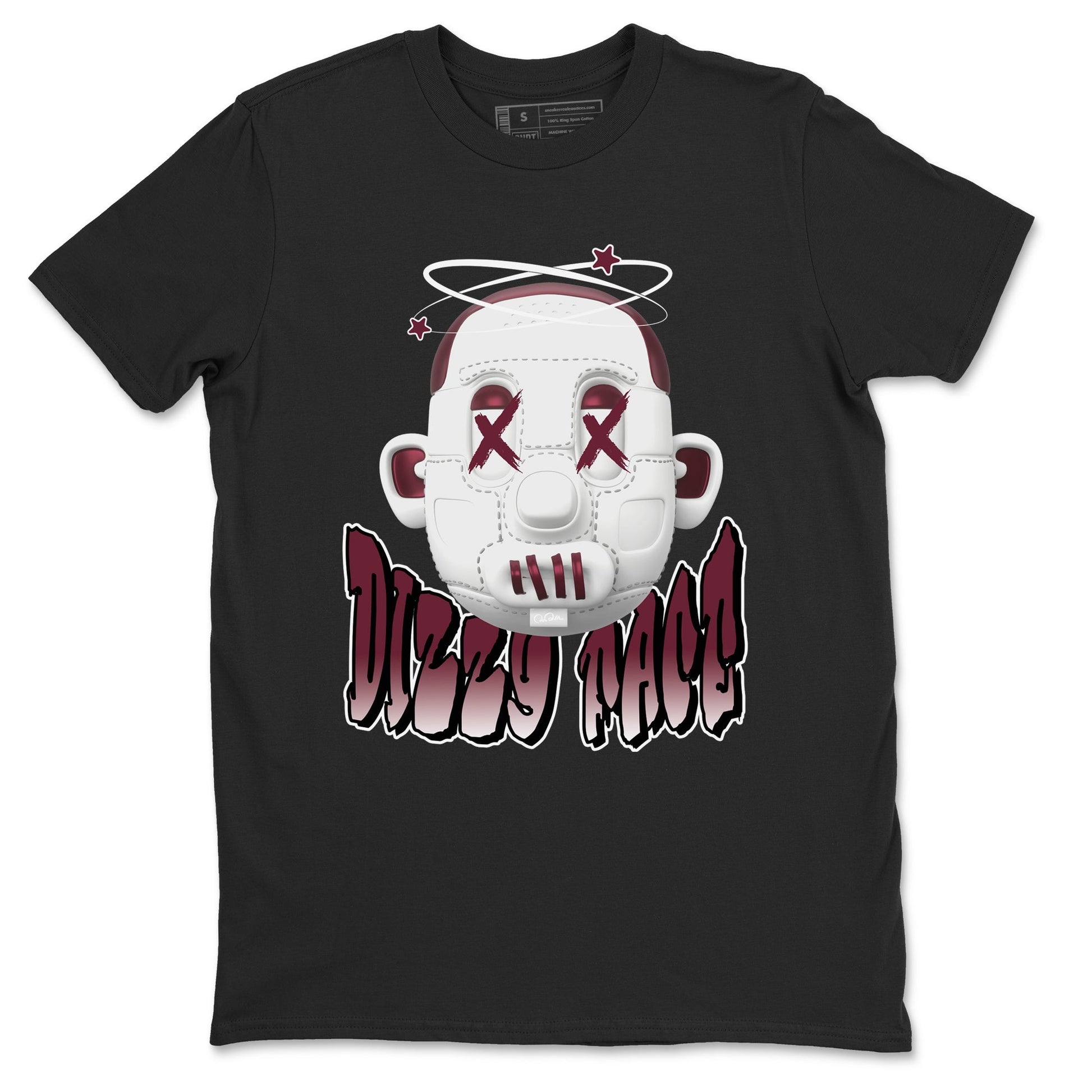 Air Jordan 1 Metallic Burgundy shirt to match jordans Dizzy Face sneaker tees AJ1 Metallic Burgundy SNRT Sneaker Release Tees Unisex Black 2 T-Shirt