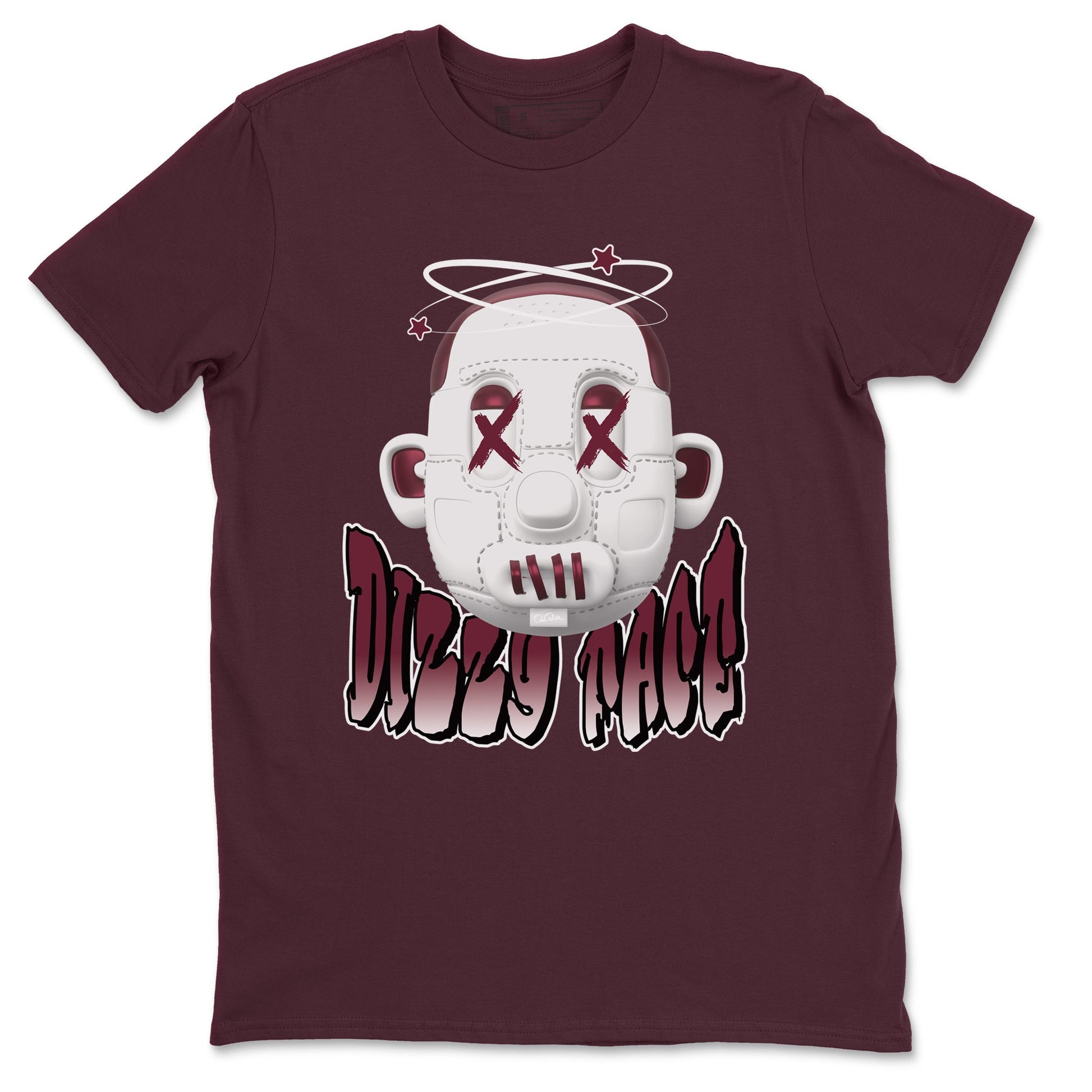 Air Jordan 1 Metallic Burgundy shirt to match jordans Dizzy Face sneaker tees AJ1 Metallic Burgundy SNRT Sneaker Release Tees Unisex Maroon 2 T-Shirt