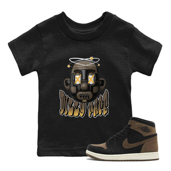 Air Jordan 1 Palomino shirt to match jordans Dizzy Face sneaker tees AJ1 High Palomino SNRT Sneaker Release Tees Baby Toddler Black 1 T-Shirt