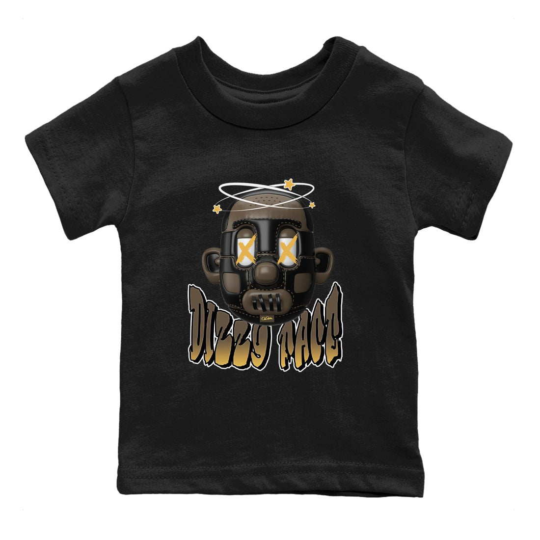 Air Jordan 1 Palomino shirt to match jordans Dizzy Face sneaker tees AJ1 High Palomino SNRT Sneaker Release Tees Baby Toddler Black 2 T-Shirt