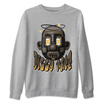 Air Jordan 1 Palomino shirt to match jordans Dizzy Face sneaker tees AJ1 High Palomino SNRT Sneaker Release Tees Unisex Heather Grey 2 T-Shirt