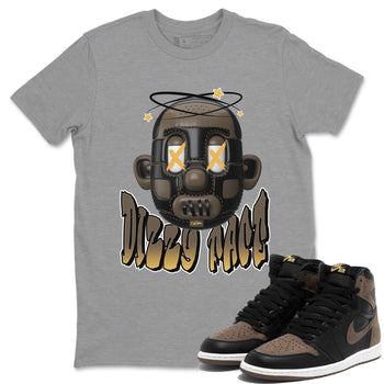 Air Jordan 1 Palomino shirt to match jordans Dizzy Face sneaker tees AJ1 High Palomino SNRT Sneaker Release Tees Unisex Heather Grey 1 T-Shirt