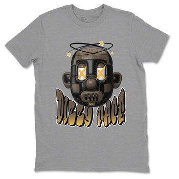 Air Jordan 1 Palomino shirt to match jordans Dizzy Face sneaker tees AJ1 High Palomino SNRT Sneaker Release Tees Unisex Heather Grey 2 T-Shirt