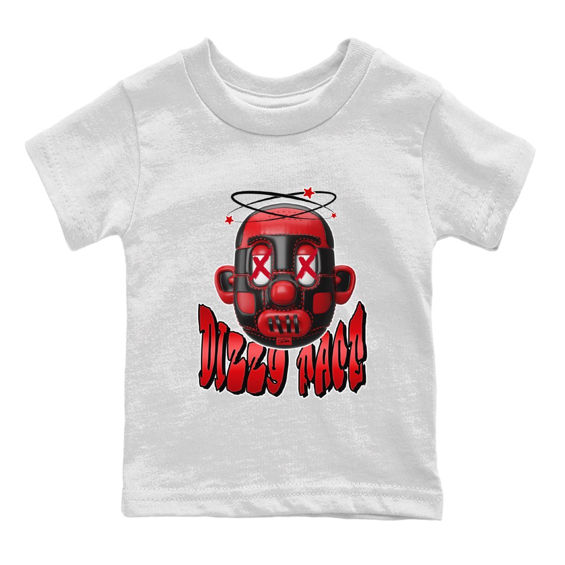 Air Jordan 1 Satin Bred Sneaker Match Tees Dizzy Face Sneaker Tees AJ1 Satin Bred Sneaker Release Tees Kids Shirts White 2
