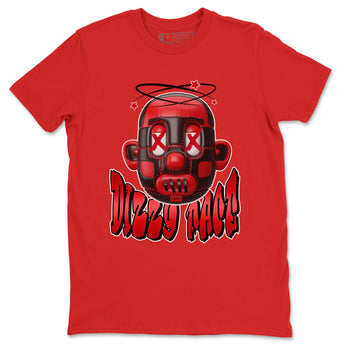 Air Jordan 1 Satin Bred Sneaker Match Tees Dizzy Face Sneaker Tees AJ1 Satin Bred Sneaker Release Tees Unisex Shirts Red 2
